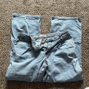 Mango Women's Straight Leg Jeans in Denim Blue